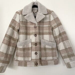 Brixton Nouvelle High Pile Fleece Lined Coat  size Small